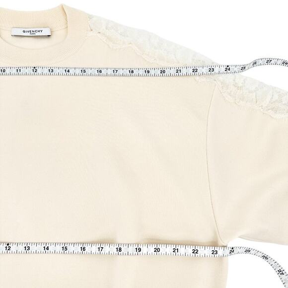 GIVENCHY Lace Insert Sweatshirt S - Picture 8 of 10
